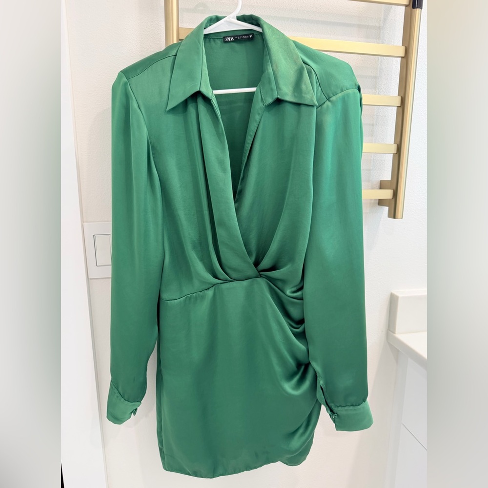 Zara Vibrant Green Dress